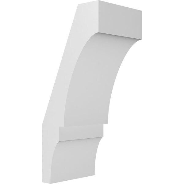 Ekena Millwork 5 1/2-in. W x 6-in. D x 14-in. H Balboa Architectural Grade PVC Knee Brace BRCP055X06X14BOA - main
